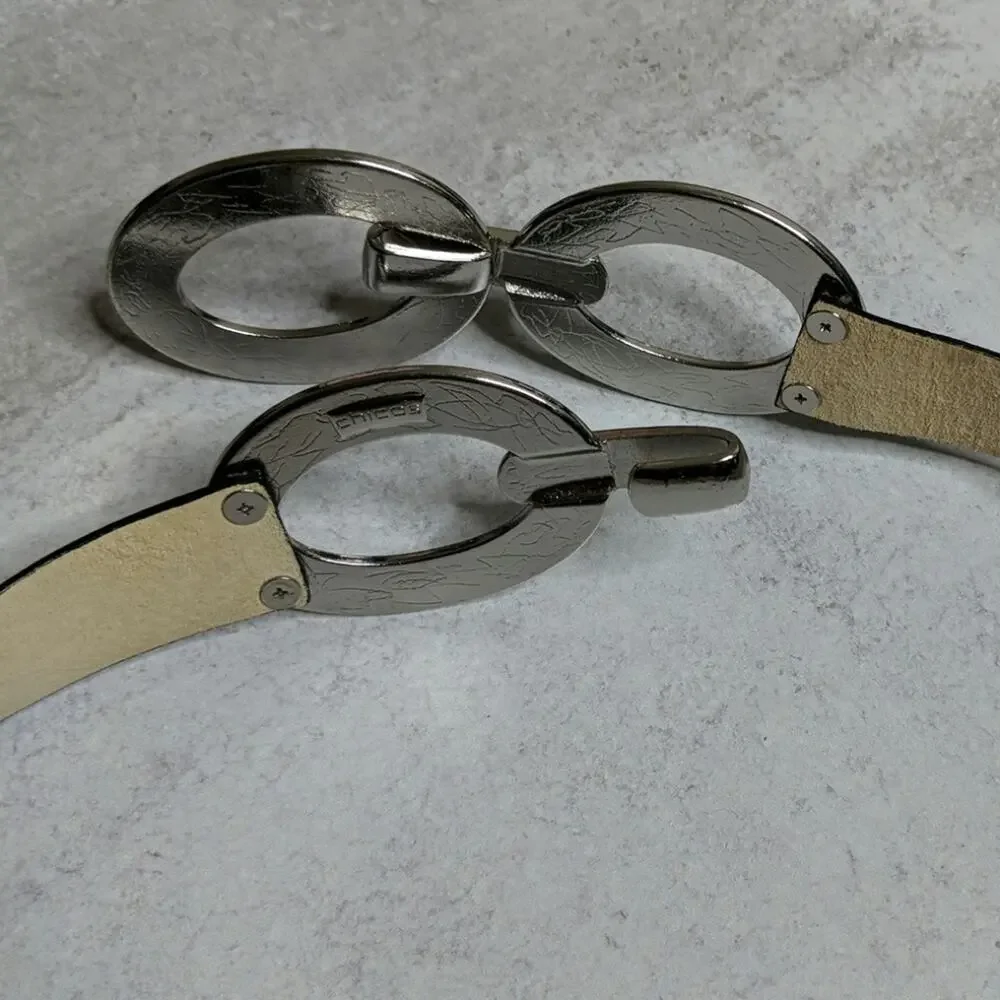 Chico's Adjustable Snakeskin Belt - Size M/L - EUC